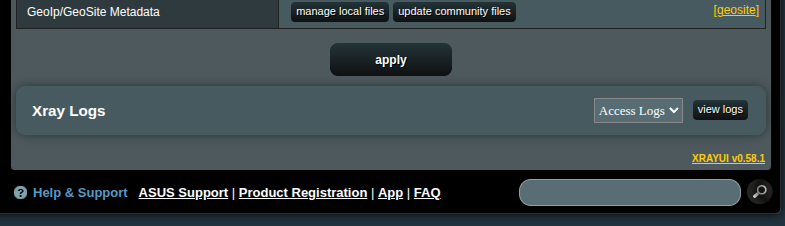 logs section